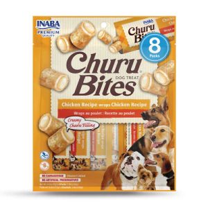 Inaba Churu Bites Snack Perro Sabor Pollo, 8 Pack